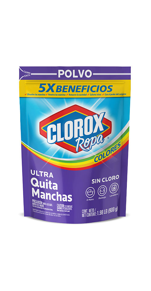 Clorox® Ropa Ultra Quitamanchas Colores en Polvo | Clorox Ecuador